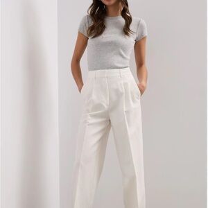 NWOT Tristan White Wide Leg Pants; never worn size 1 made in Canada